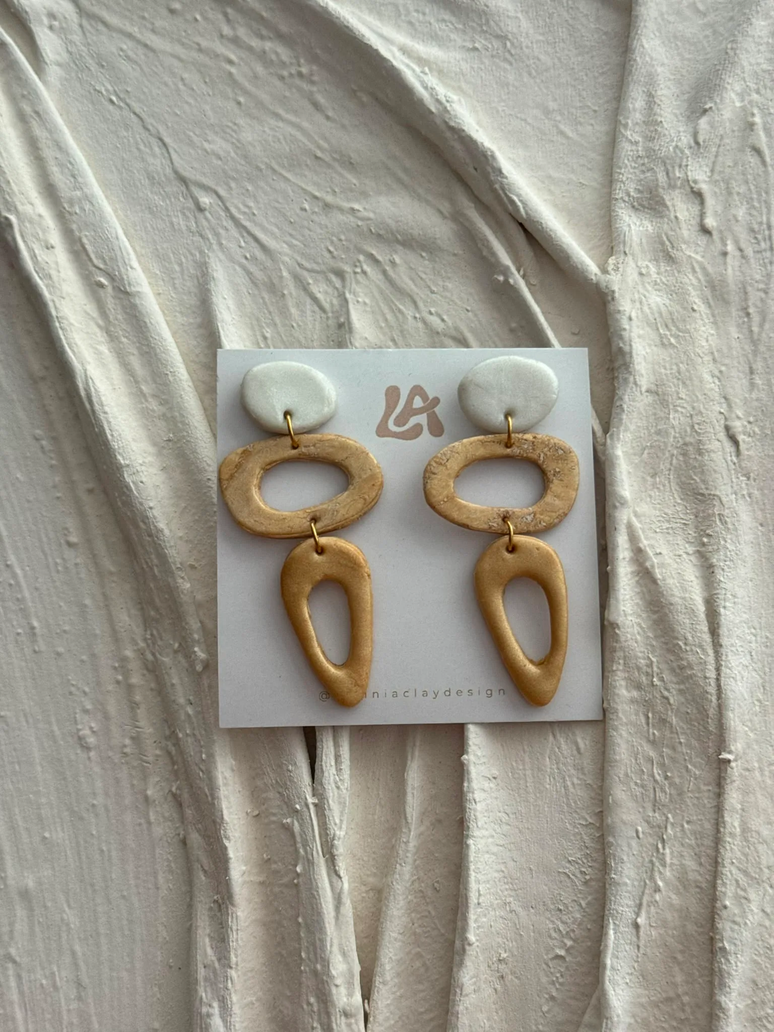Denge Küpe — Lavinia Clay Design el yapımı tasarım