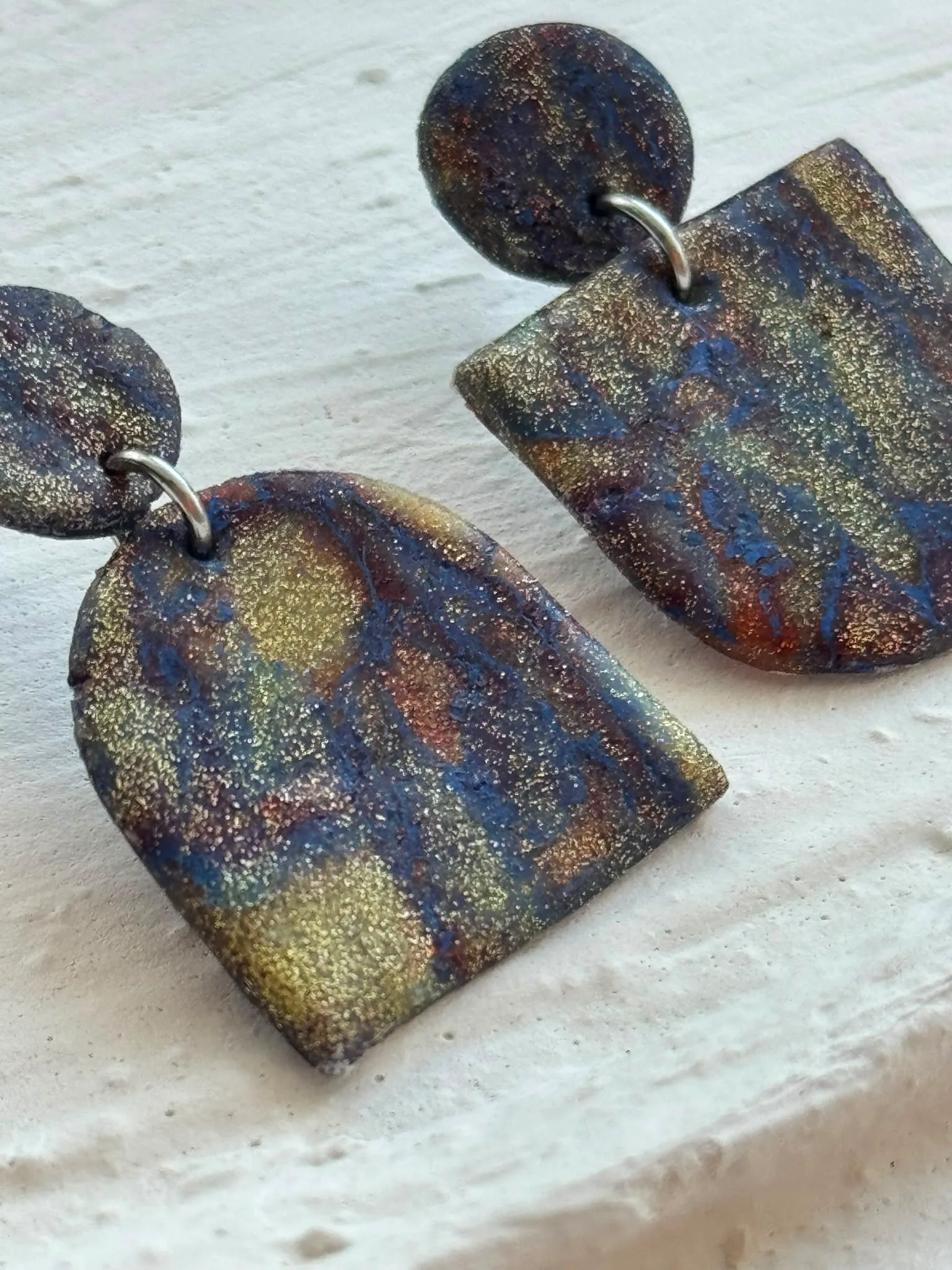 Lapis Küpe — Lavinia Clay Design el yapımı tasarım