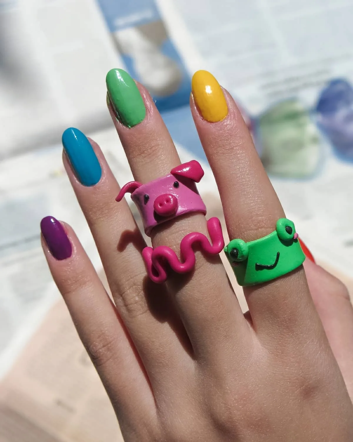 Rengarenk Clay Ring'ler