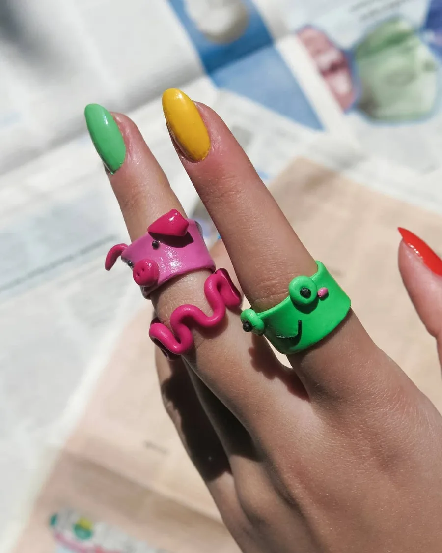 Rengarenk Clay Ring'ler görsel 3